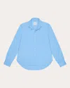 With Nothing Underneath Women's The Classic Tencel Button-up Shirt In Blue