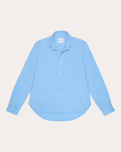 With Nothing Underneath Women's The Classic Tencel Button-up Shirt In Blue