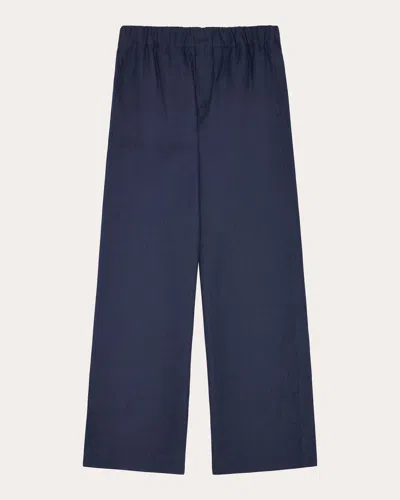 With Nothing Underneath Women's The Palazzo Hemp Pants In Blue