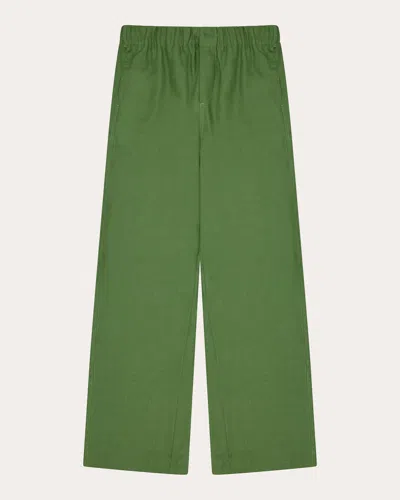 With Nothing Underneath Women's The Palazzo Hemp Pants In Green