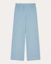 With Nothing Underneath Women's The Palazzo Linen Pants In Blue