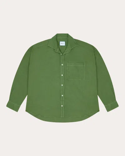 With Nothing Underneath Women's The Weekend Hemp Shirt In Green