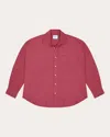 With Nothing Underneath Women's The Weekend Hemp Shirt In Red