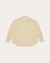 With Nothing Underneath Women's The Weekend Linen-blend Button-up Shirt In Neutral