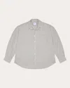 With Nothing Underneath Women's The Weekend Seersucker Shirt In Brown