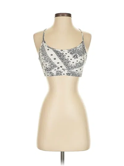 Pre-owned W.i.t.h.-wear It To Heart Sports Bra In Silver