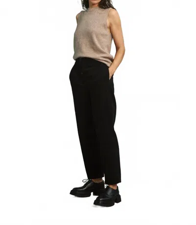 Withblack Betsie Knitted Wool Vest In Beige In Brown