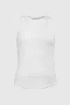 Withblack Ribbed Tank Top In White In White