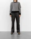 Withblack Stella Houndstooth Pullover In Black/white