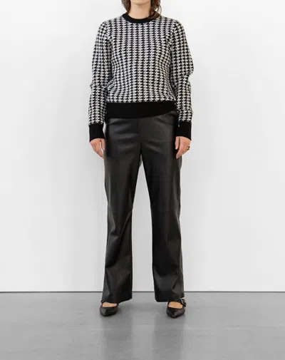 Withblack Stella Houndstooth Pullover In Black/white In Multi