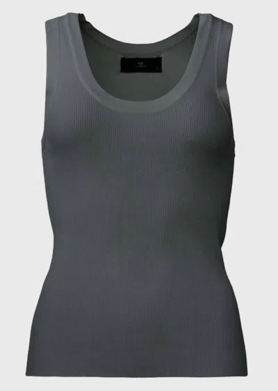 Withblack Women's Lewis Ribbed Tank Top In Phantom In Multi