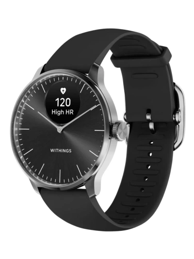 Withings Women's Scanwatch Daily Health Luxury Smartwatch In Black Silver