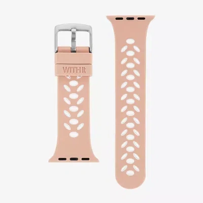 Withit Apple Compatible Unisex Adult Pink Watch Band Wi/t-as3-011-02-bx-01 In Multi