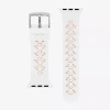 Withit Apple Compatible Unisex Adult White Watch Band Wi/t-as3-008-43-bx-01 In Multi