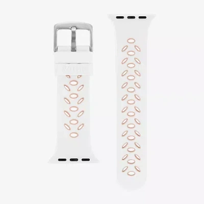 Withit Apple Compatible Unisex Adult White Watch Band Wi/t-as3-008-43-bx-01 In Multi