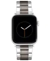 Withit Black And Silver-tone Stainless Steel Y-link Bracelet Designed For Apple Watch 42mm (series 1-3 Only In Silver