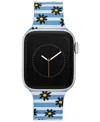 Withit Blue Flower Child Silicone Band By Dabnee Lee Designed For Apple Watch 42mm (series 10) & 38/40/41mm In Blue