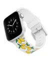 Withit Lemony Silicone Band By Dabnee Lee Designed For Apple Watch 42mm (series 10) & 38/40/41mm In White