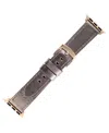 Withit Metallic Genuine Leather Band Designed For Apple Watch 42mm (series 10) & 38/40/41mm In Bronze