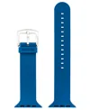 Withit Navy Smooth Silicone Band Designed For Apple Watch 42mm (series 1-3 Only) & 44/45/46/49mm (ultra & U In Navy