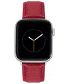 Withit Red Genuine Lizard Grain Leather Band Designed For Apple Watch 42mm (series 10) & 38/40/41mm In Red
