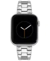 Withit Silver-tone Stainless Steel Pyramid Bracelet Designed For Apple Watch 42mm (series 1-3 Only) & 44/45 In Silver-tone