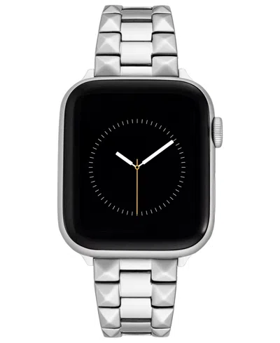 Withit Silver-tone Stainless Steel Pyramid Bracelet Designed For Apple Watch 42mm (series 1-3 Only) & 44/45