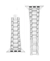 Withit Silver-tone Stainless Steel Pyramid Bracelet Designed For Apple Watch 42mm (series 10) & 38/40/41mm In Silver-tone