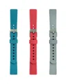 Withit Smooth Silicone Band 3-pack Designed For Fitbit Inspire, Inspire 2 And Inspire Hr In Multi