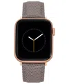 Withit Taupe Genuine Lizard Grain Leather Band Designed For Apple Watch 42mm (series 1-3 Only) & 44/45/46/4 In Taupe