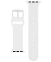 Withit White Silicone Keeperless Band Designed For Apple Watch 42mm (series 1-3 Only) & 44/45/46/49mm (ultr In White