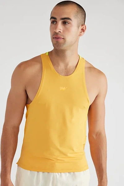 Without Walls Blocked Tank Top In Cadmium Yellow, Men's At Urban Outfitters