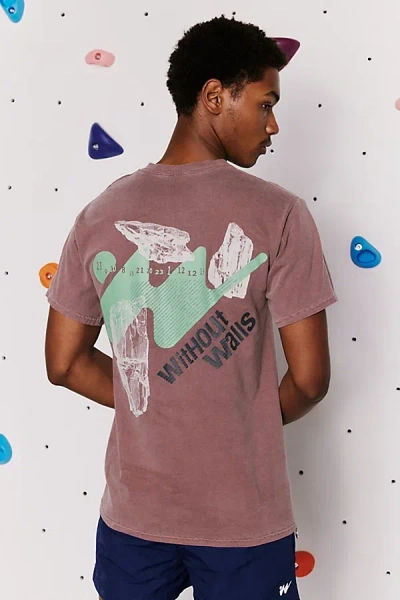 Without Walls Rocks Tee In Rum Raisin Graphic, Men's At Urban Outfitters