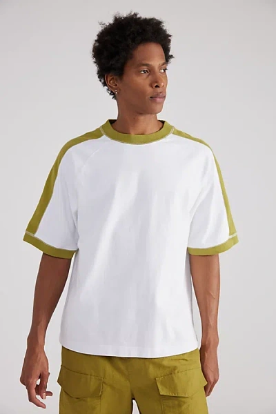 Without Walls Seamed Short Sleeve Tee In Brilliant White, Men's At Urban Outfitters