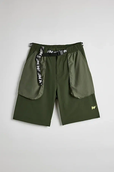 Without Walls Trail Utility Short In Dark Green, Men's At Urban Outfitters