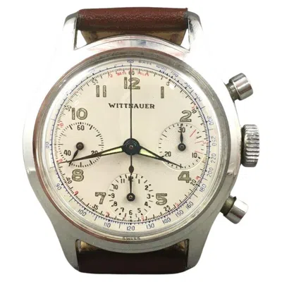Pre-owned Wittnauer 3 Register Chronograph Valjoux Cal. #72 Ref. 800 Vintage 1940's In Multi