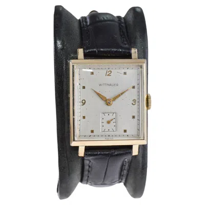 Pre-owned Wittnauer Art Deco Watch Tank Style Watch With Original Dial Circa 1940's In Multi