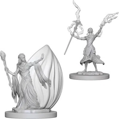 Wizkids Dungeons & Dragons Nolzurs Marvelous Unpainted Elf Female Wizard Miniature