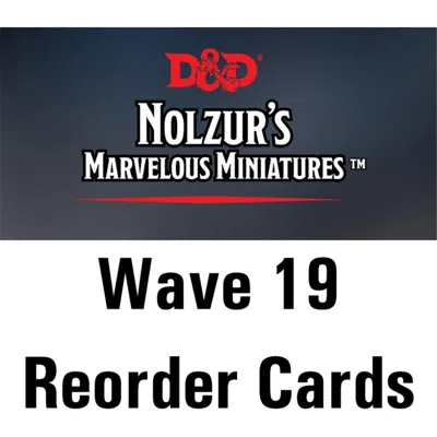 Wizkids Dungeons & Dragons Nolzurs Marvelous Unpainted W19 Retail Reorder Cards