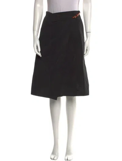 Pre-owned Wj Martin Knee-length Skirt In Black