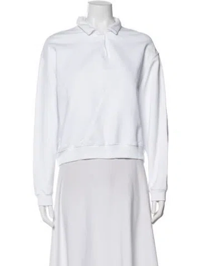 Pre-owned Wj Martin Long Sleeve Polo In White