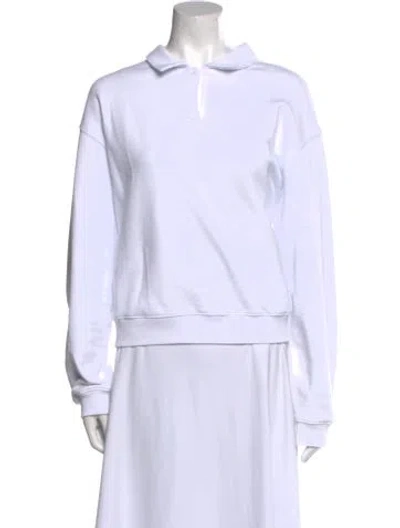 Pre-owned Wj Martin Long Sleeve Sweatshirt In White