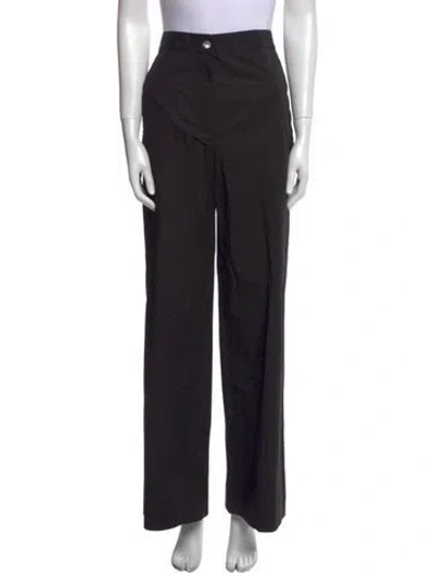 Pre-owned Wj Martin Wide Leg Pants In Black