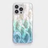 Wjy Studio London Blue / White Iridescent Mother-of-pearl Luxe Phone Case Blue In Multi