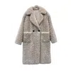 W.j.y. Studio Women's Neutrals Galaxy Soft Fur Fox Long Coat Jacket Faux Eco Friendly Fur