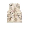 Jiaying Wang Wjy Studio London Women's Neutrals / White Embroidered Oriental Style Painting Stitching Vest In White