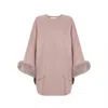 Jiaying Wang Wjy Studio London Women's Pink / Purple Wool Coat Unisex Stylish Oversize Jumper In Pink/purple