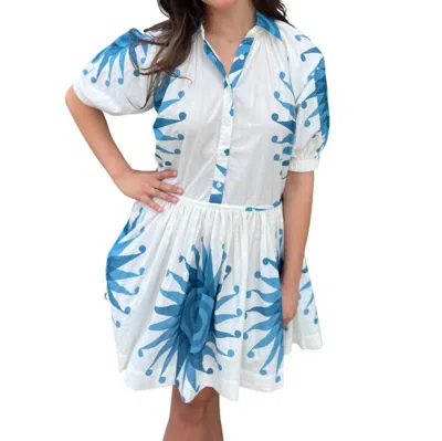 Wknd Wyfr The Helen Dress In Blue
