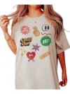 Wknder Chill Out Graphic Tee In Ivory In White