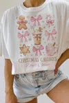 Wknder Christmas Calories Don't Count Graphic Tee In White In White